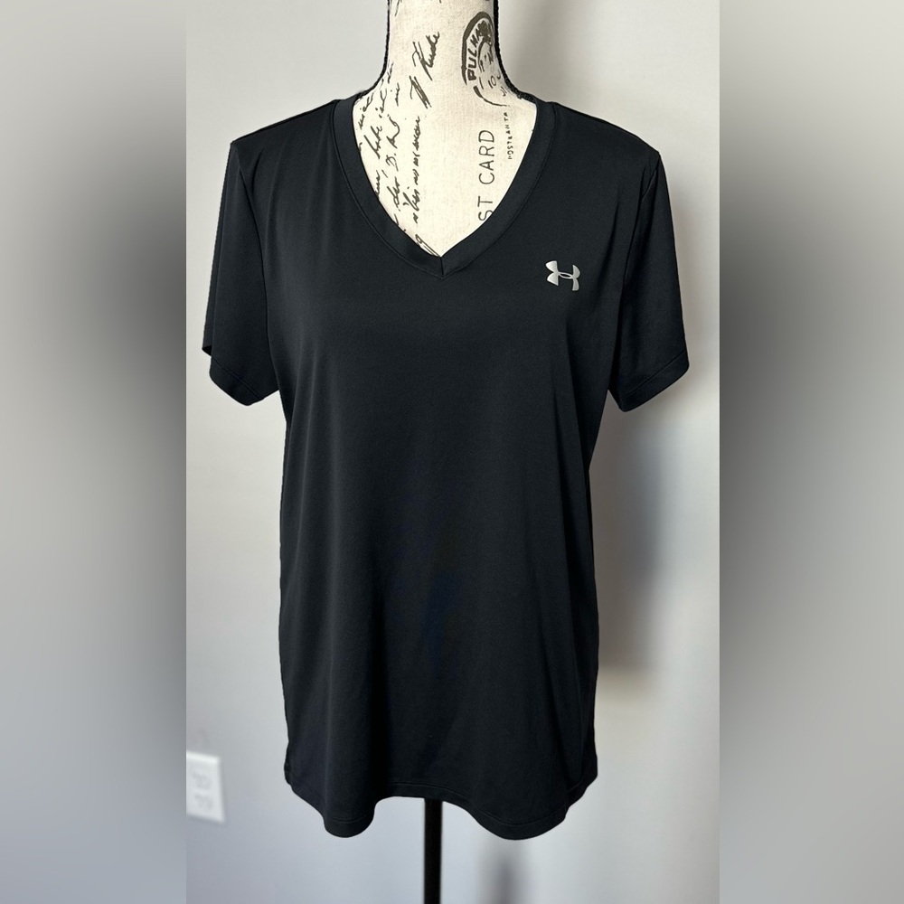 🏋️♀️ Under Armour UA Velocity V-Neck – Women’s Size Large 🏋️♀️ - Picture 2 of 9